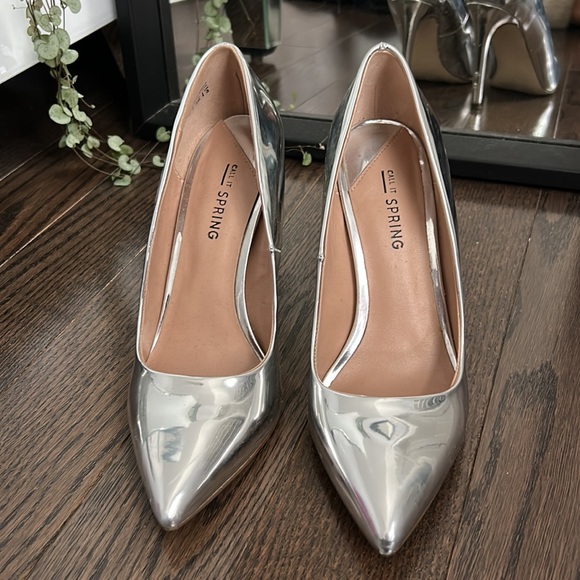 Silver metallic 4 inch heels from Call It Spring - Picture 5 of 6
